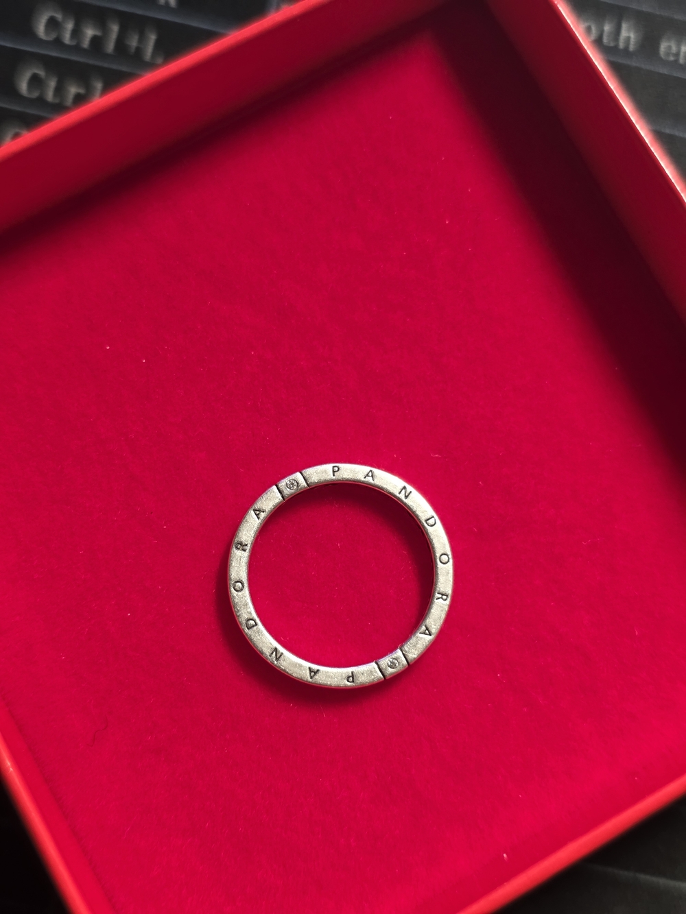 Pandora Silver Logo Spacer Ring - Silver